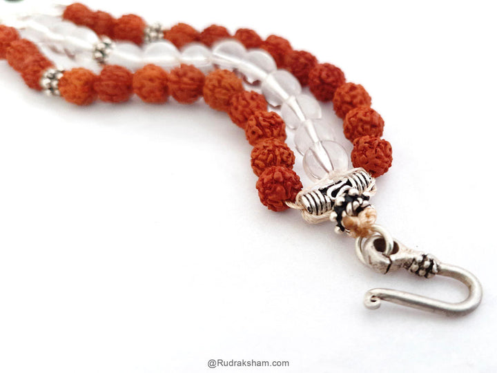  Triple strand Bracelet with Silver accessories