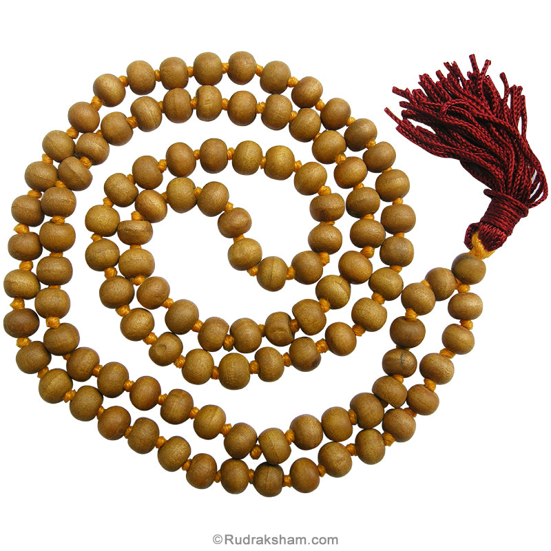  White Chandan Mala 7.5mm