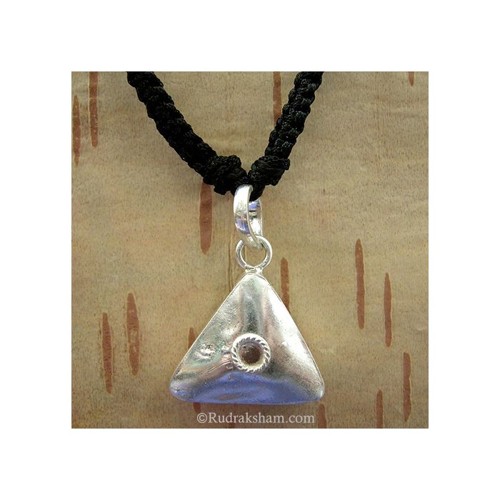 Talisman Locket 2 Silver Kavach Tabeez for Black Magic Navgrah Rudraksham