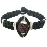 2 Mukhi Rudraksha Wrist Band in Copper