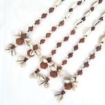 Rudraksha Mala Lines for Hanging | Rudraksha Beads Hanging lines for Rooms & Terrace - Set of 5