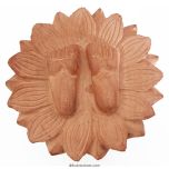 Kadam Charan Paduka, Lakshmi Charan, Kadamwood Khadau, Carved Hand made Wooden Khadau