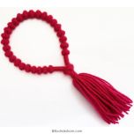 Wool Mala | Woolen mala | Ram wool mala | Handmade Knotted Light Weight Buddhist Wool Mala Rosary 27 Beads 8 - 10 mm | Wool Wrist mala | Wool Mala Bracelet