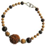 6 Mukhi Rudraksha Armlet in Silver