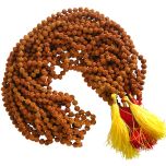  6.5mm Rudraksha Mala Rosary - Wholesale Pack of 10 Rudraksha Mala for Wearing or Japa of Mantra