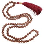 8 Mukhi Rudraksha Indonesian Beads Japa Mala | 108 Beads Java Eight Mukhi Rudraksha Beads Kantha Mala | Aath Mukhi Mala Rosary