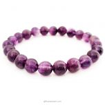 Amethyst Bracelet In Elastic