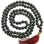 8.50 mm Natural Black Agate - Hakik Mala | Original Black Agate ( Hakik ) Stone Necklace with Tassel
