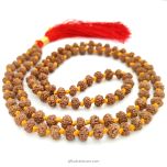 6 Mukhi Rudraksha Indonesian Beads Japa Mala | 108 Beads Java Six Mukhi Rudraksha Beads Mala Rosary | 6 Mukhi Beads for Venus 