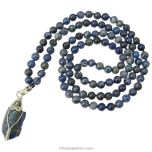 Lapis Lazuli Necklace with Tortoise Pendant
