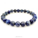 Lapis Lazuli Gemstone Bracelet In Elastic