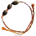 Lotus Seed Beads and Moli Band | Kamal Gatta Beads Band with Mauli Thread ( Kalawa ) | Sacred Hindu Pooja Thread with Lotus Beads to make a Wrist Mala