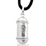 Lucky Charm Silver / Prowerful Shield for Protection against Evil Eye, Negativity, Tantra attacks and Danger with Black Chirmi Beads / Kavach, Taweez, Talisman