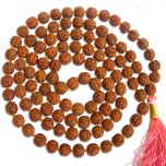 8mm Pathri Chikna Beads Rudraksha Japa Mala Rosary | Rudraksha Pathri Mala | High Quality Indonesian Beads Mala