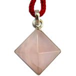 Rose Quartz Pyramid Pendant