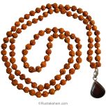  Rudraksha - Garnet Necklace