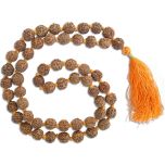 12mm Rudraksha Mala Rosary | 54 Beads Rudraksha Mala Necklace | Meditation Rosary
