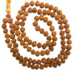 5mm Rudraksha Mala Necklace to Control Blood Pressure | Rudraksha Japa Mala Rosary 5mm 