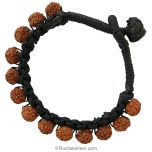  Rudraksha Healing Wrist Band in Black / Red Thread for daily use | Rudraksha Beads Hand Band