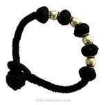 Designer Silver Beads Wrist Band | Handmade Designer Hand Band with silver Beads in Thread with matching thread Balls