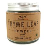 Thyme Leaf Powder ( Thymus Vulgaris ), Thyme Herb Leaves Powder 100 Grams Glass Jar