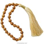 White Chandan Japa Mala | 27 Beads White Sandalwood Japa Mala Rosary | Safed Chandan japa mala, Sandalwood wrist mala, White Chandan mala bracelet