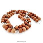  Sandalwood Silver Mala 7.5mm