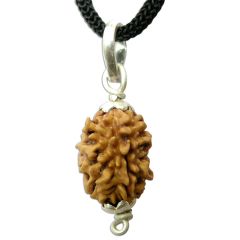 2 Mukhi Rudraksha Silver Pendant | Indian Do Mukhi Bead Pendant | Benefits of 2 Mukhi Pendant | Two Mukhi Rudraksha Silver Caps Pendant