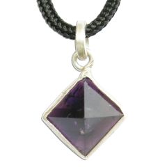 Amethyst Pyramid Pendant