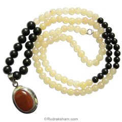  Aventurine with Black Agate Necklace