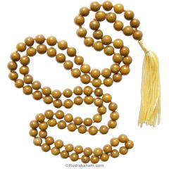 Camel Agate Mala |  Yellow Camel Agate Gemstone Mala Necklace | Yellow Hakik Rosary | Camel Agate Benefits, Uses and Price