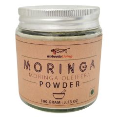 Moringa Powder, Drumstick Leaf Powder, Pure Shigru Leaf Powder, Pure Moringa Leaf Powder, 100 Grams Reusable Glass Jar