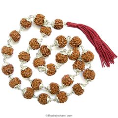  Rudraksha Japa Mala in Copper