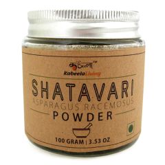 Pure Shatavari Root Powder ( Asparagus Racemosus ), Shatavari Powder 100 Grams Glass Jar