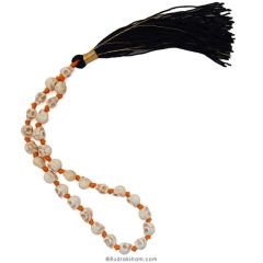 Narmund Mala 27 + 1 Beads - Skull Rosary, Bone Mala, Mund Mala, Skull Japa Mala, Skull Necklace, Goddess Kali Japa Mala Rosary with Black Tassel 
