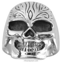 Skull Ring in silver | Unisex Silver Skull Rings | Narmund Silver Ring