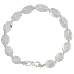 Venus ( Shukra ) Zodiac Bracelet | Sphatik / Crystal / Quartz Beads Bracelet with Silver Accessories to remove the malefic effects of Planet Venus - Shukra