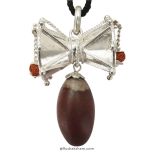  Damroo Silver pendant with Narmadeshwar