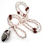 Rudraksha-Sphatik with Narmadeshwar Necklace